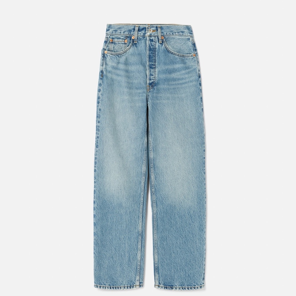 NWT RE/DONE 90s Crop Low Slung Cool Medium Blue